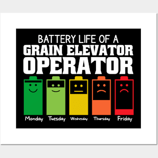 Battery Life Of A Grain Elevator Operator Posters and Art